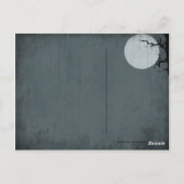 Graveyard and Full Moon for Halloween Briefkaart (Achterkant)