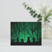 Graveyard and Trees Background Briefkaart (Staand voorkant)