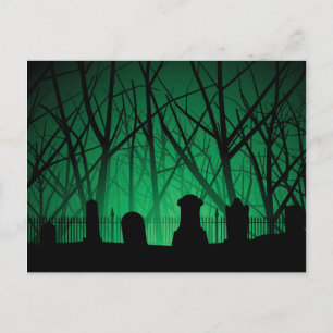 Graveyard and Trees Background Briefkaart