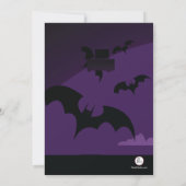 Graveyard Antics Halloween Invitation Kaart (Achterkant)