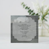 Graveyard bij Dusk Halloween Party Kaart (Staand voorkant)