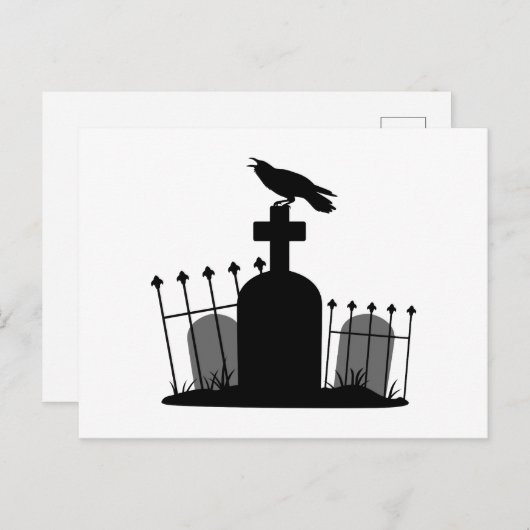 Graveyard Crow Briefkaart (Voorkant / Achterkant)