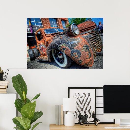 Graveyard Customs Rat Dodge Poster (Thuiskantoor)