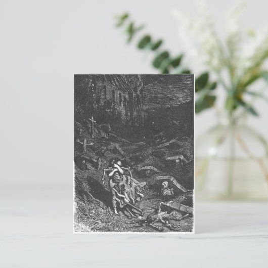 Graveyard Dead briefkaart (Staand voorkant)