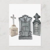 GRAVEYARD EPITAPHS FUNNY TOMBSTONE PRINT BRIEFKAART (Voorkant)