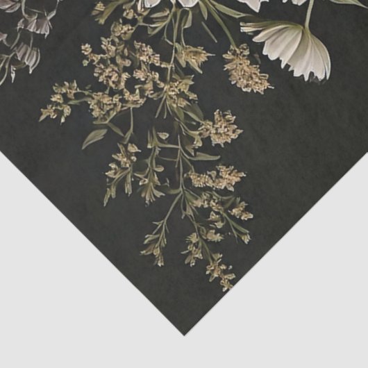 Graveyard Florals Tissuepapier (Detail)