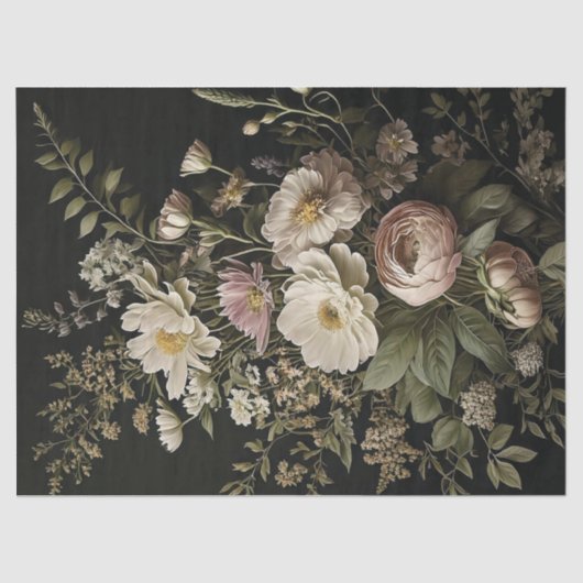 Graveyard Florals Tissuepapier (Voorkant)