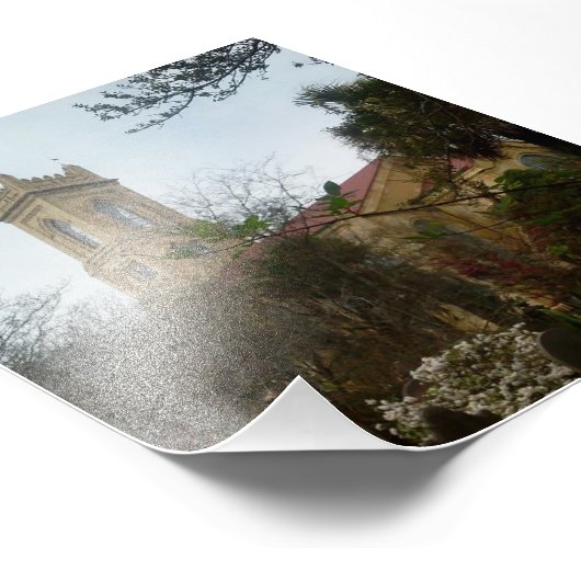 Graveyard foto Print Afdruk (Hoek)