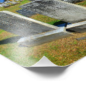 Graveyard foto Print Afdruk (Hoek)