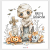 Graveyard Giggles - Het Halloween-moment van een m Sticker (Vel)