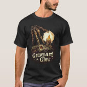 Graveyard Glow - Skelet Halloween T-shirt (Voorkant)
