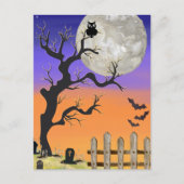 Graveyard Halloween Briefkaart (Voorkant)