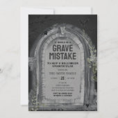 Graveyard Halloween Party Kaart (Voorkant)