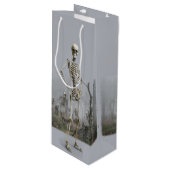 Graveyard Haunting Beverage Gift Bag Wijn Cadeautas (Voorkant Gekanteld)