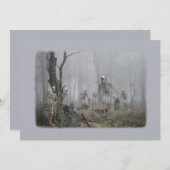Graveyard Haunting Invitation Kaart (Voorkant / Achterkant)