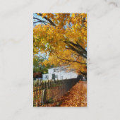 Graveyard in het najaar visitekaartje (Achterkant)