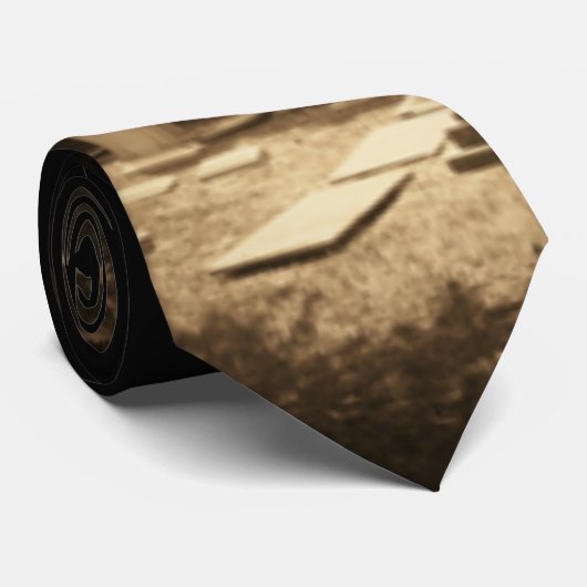 Graveyard Necktie - Gepersonaliseerd Stropdas (Opgerold)
