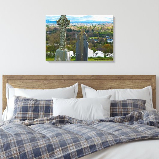 Graveyard Old Kilcullen Canvas Afdruk (Insitu (Slaapkamer))