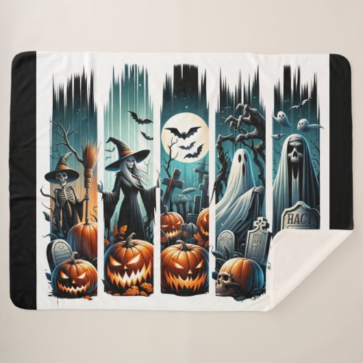 Graveyard Parade - Een nacht van schaduwen Sherpa Deken (Voorkant (horizontaal))