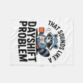 Graveyard Raccoon Funny Work Humor That Sounds Lik Fleece Deken (Voorkant (Horizontaal))