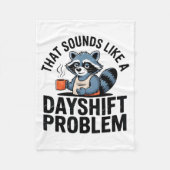 Graveyard Raccoon Funny Work Humor That Sounds Lik Fleece Deken (Voorkant)