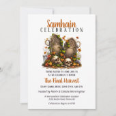 Graveyard Samhain Harvest Halloween Party Kaart (Voorkant)