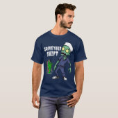 Graveyard Shift Funny Zombie Night Shift friend T-shirt (Voorkant volledig)