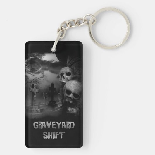 Graveyard Shift - Gothic Graveyard Sleutelhanger (achterkant)