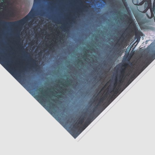 Graveyard skelet tissuepapier (Detail)