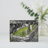Graveyard Skellig Island Briefkaart (Staand voorkant)