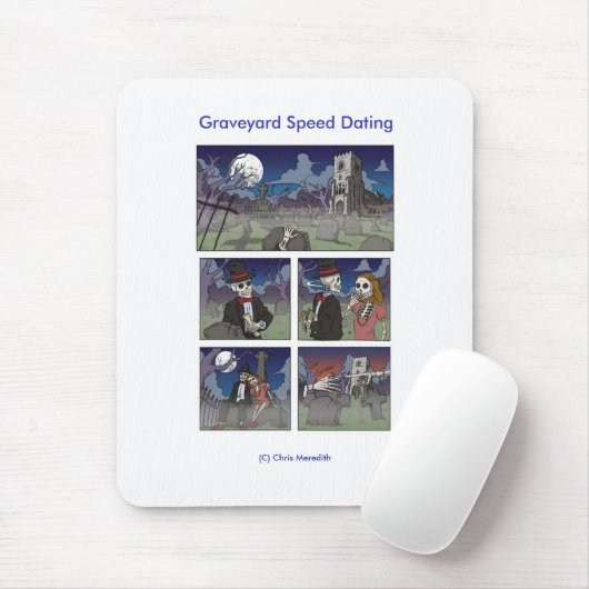 Graveyard Speed Dating Mouse Mat Muismat (Met muis)