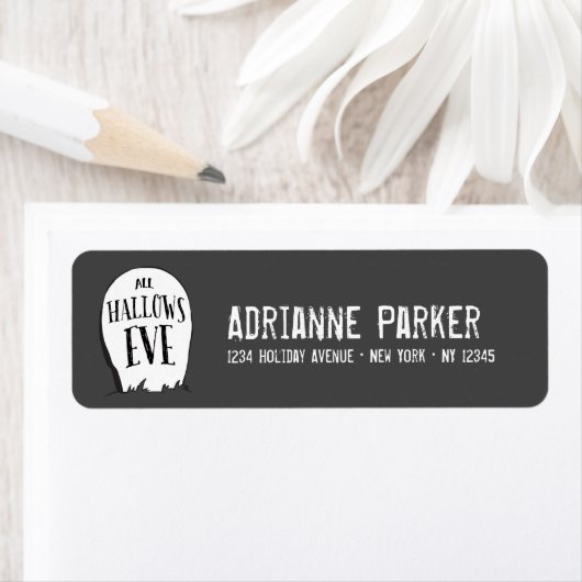 Graveyard Stories Halloween Party Etiket (Insitu)