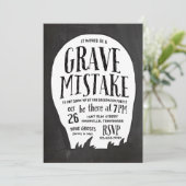 Graveyard Stories Halloween Party Kaart (Staand voorkant)