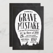 Graveyard Stories Halloween Party Kaart (Voorkant / Achterkant)