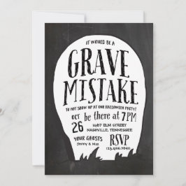 Graveyard Stories Halloween Party Kaart