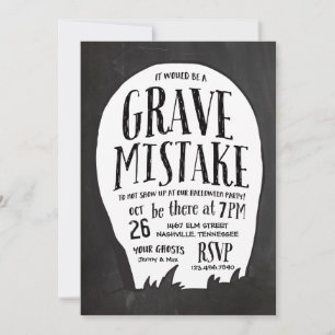 Graveyard Stories Halloween Party Kaart