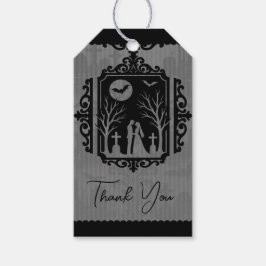 Graveyard Vows Black & Grey Gothic Wedding Cadeaulabel