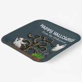 Graveyard Zombie en Geesten Schattige Halloween Pa Papieren Bordje (Gebogen)