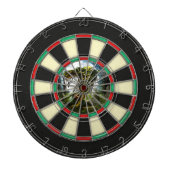 Graveyard Zombie Rising Full Moon Funny Dartbord (Voorkant)