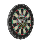 Graveyard Zombie Rising Full Moon Funny Dartbord (Voorkant Links)