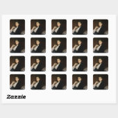 Gravin van Airlie Vierkante Sticker (Vel)