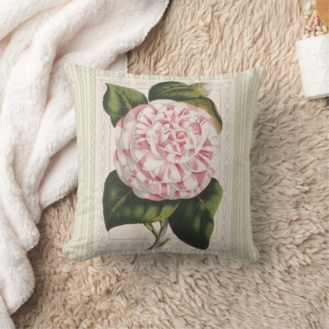 Gravin van Derby Camellia  Floral Kussen (Deken)