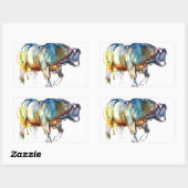 Gravitas 2010 rechthoekige sticker (Vel)