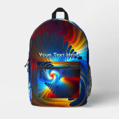 Gravitatievloeistof Bedrukte Rugzak (Voorkant)