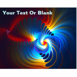 Gravitatievloeistof Fotobeeldje Magneet<br><div class="desc">Een meerkleurige, fractale weergave van het gravitationele blueshifting; de verschuiving van licht naar het blauwe uiteinde van het spectrum dat optreedt als fotonen energieker worden wanneer ze goed in een zwaartekracht vallen. Voeg je eigen tekst toe. In tegenstelling tot de meer algemeen bekende Doppler-blueshift, een duidelijk effect dat het resultaat...</div>