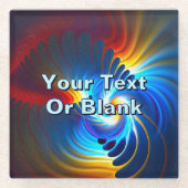 Gravitatievloeistof Glazen Onderzetter (Voorkant)