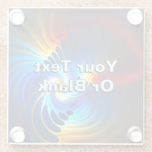 Gravitatievloeistof Glazen Onderzetter (Achterkant)