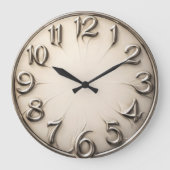 Gravitational Drift — Surreal Distorted Numeral Grote Klok (Voorkant)