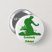 Gravitationeel uitgedaagde draak ronde button 5,7 cm (Voorkant /achterkant)