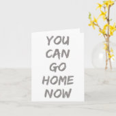 Gravity Apparel _ You Can Go Home Now _ Uni-adults Kaart (Gele Bloem)